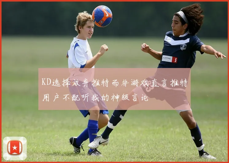 KD选择放弃推特而非游戏直言推特用户不配听我的神级言论